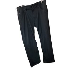 Prana Men’s Black Hiking Pants Sz 35 Black Gorpcore Granola Active Wear Outdoors